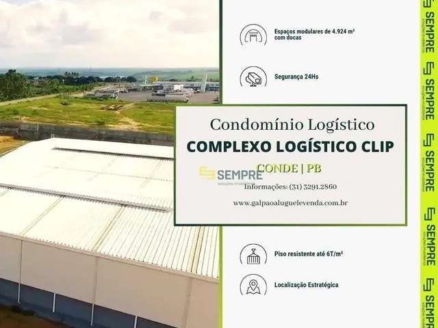 Imagem: Galpão para Alugar em Centro - Conde/Pb