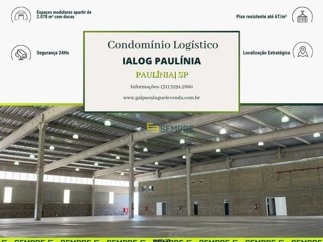Imagem: Galpão para Alugar em Paulínia/Sp