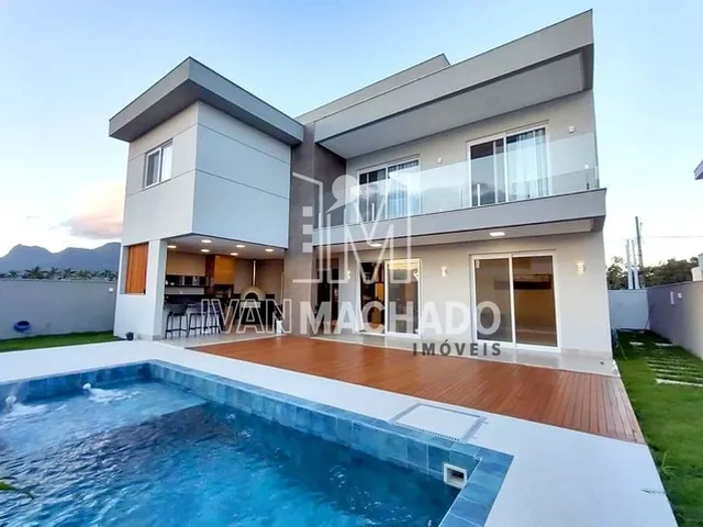 Imagem 1: Venha Morar Nessa Luxuosa Casa com 5 Quartos 4 Suítes em Condomínio Fechado À Venda