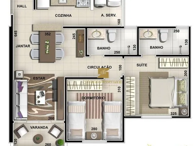Imagem 12: Apartamento À Venda no Condomínio Jardim Olivia com 2 Quartos Sendo 01 Suíte Localizado