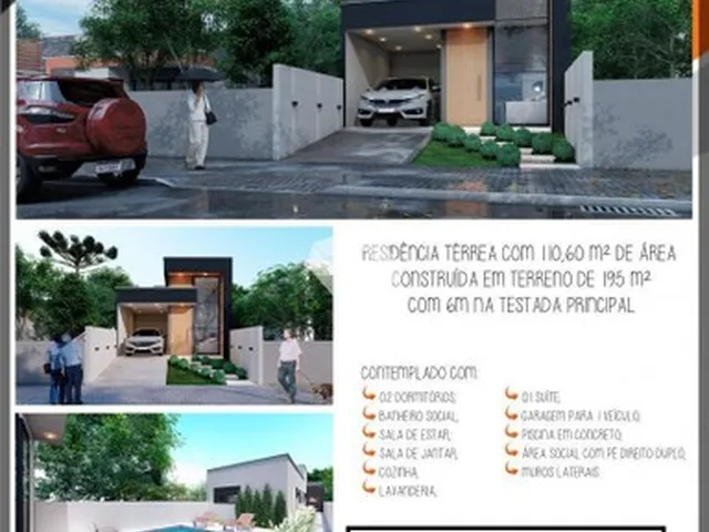 Imagem: Casa À Venda 3 Quartos, 1 Suite, 1 Vaga