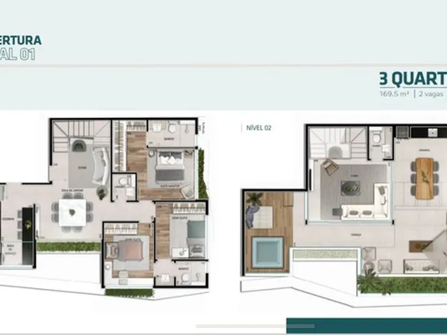 Imagem 8: Apartamento com 2 Ou 3 Quartos, com 2 Ou 3 Vagas, com 1 Suíte e 2 Semi-Suítes, Lazer