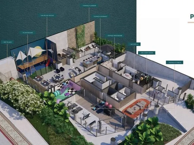 Imagem 9: Apartamento com 2 Ou 3 Quartos, com 2 Ou 3 Vagas, com 1 Suíte e 2 Semi-Suítes, Lazer