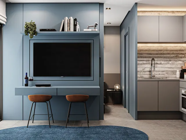 Imagem 7: Studio à venda em Curitiba, Água Verde, com 1 quarto, 34,25m²