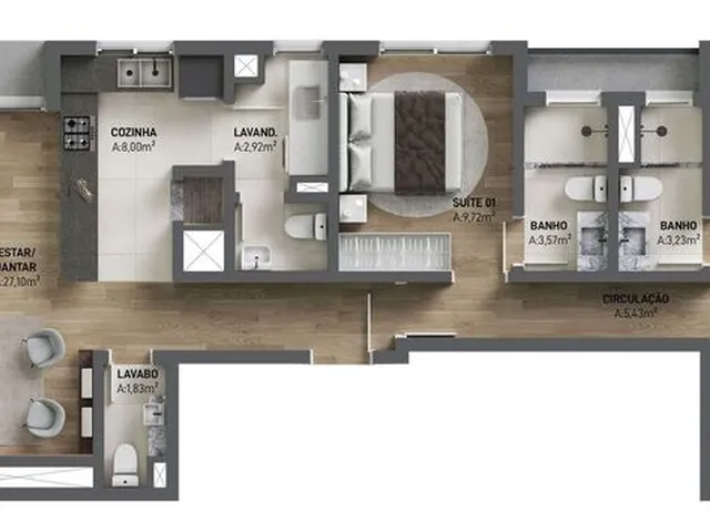 Imagem 7: Miradero Apartamento com 3 dormitórios