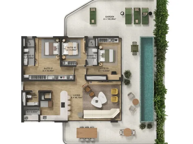 Imagem 8: Malmo - Malmo Apartamento com 3 dormitórios