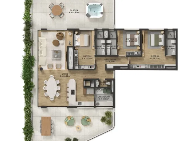 Imagem 9: Malmo - Malmo Apartamento com 3 dormitórios