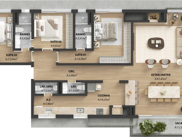 Imagem 5: Matiz Moinhos Apartamento com 2 dormitórios