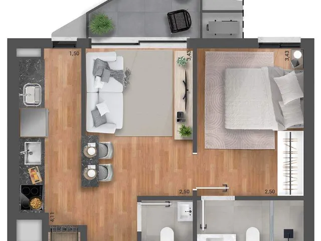 Imagem 6: Orla - Orla Apartamento com 2 dormitórios