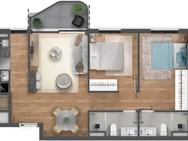 Imagem 7: Orla - Orla Apartamento com 2 dormitórios