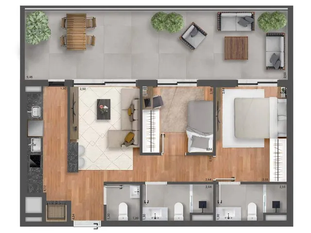 Imagem 8: Orla - Orla Apartamento com 2 dormitórios