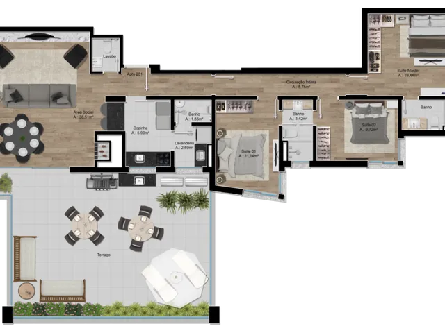 Imagem 5: Mills Park Apartamento com 3 dormitórios