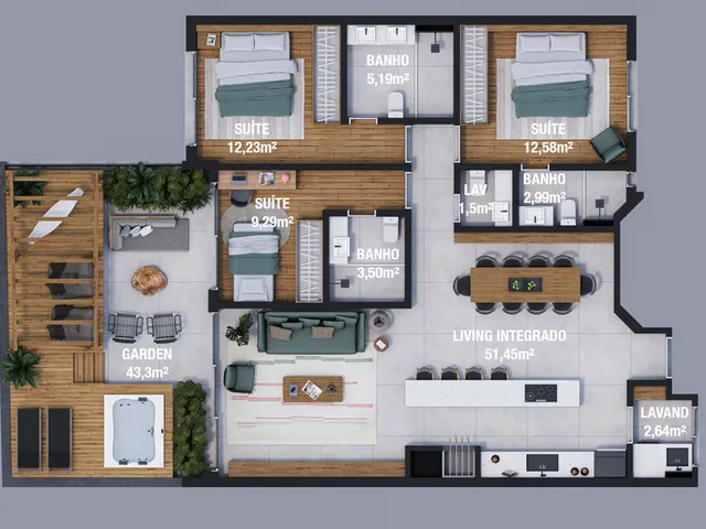 Imagem 3: Haute Apartamento com 3 dormitórios