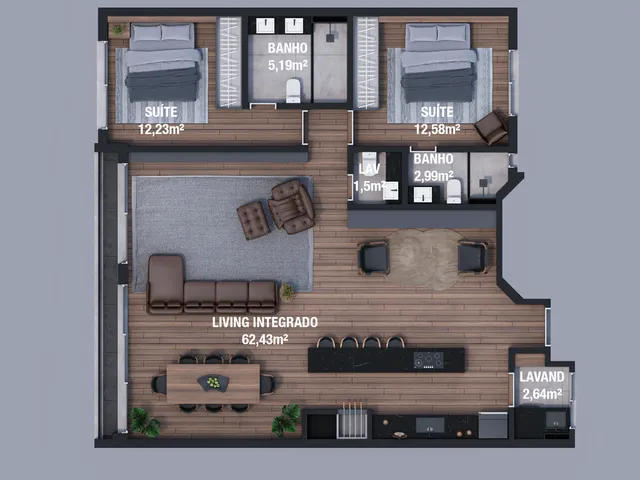 Imagem 4: Haute Apartamento com 3 dormitórios