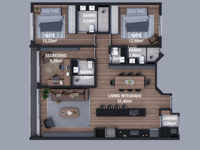 Imagem 6: Haute Apartamento com 3 dormitórios