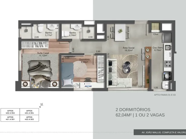 Imagem 6: Bourmi Apartamento com 2 dormitórios