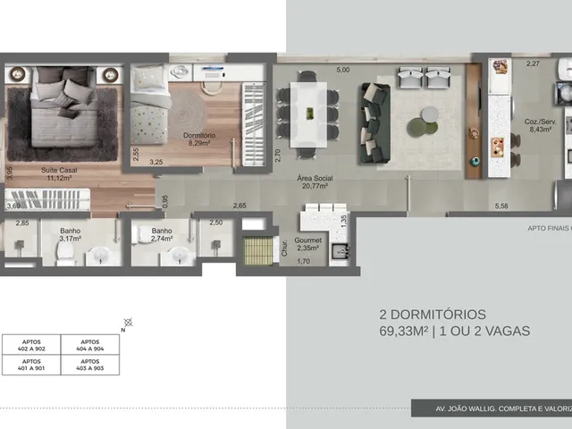 Imagem 7: Bourmi Apartamento com 2 dormitórios