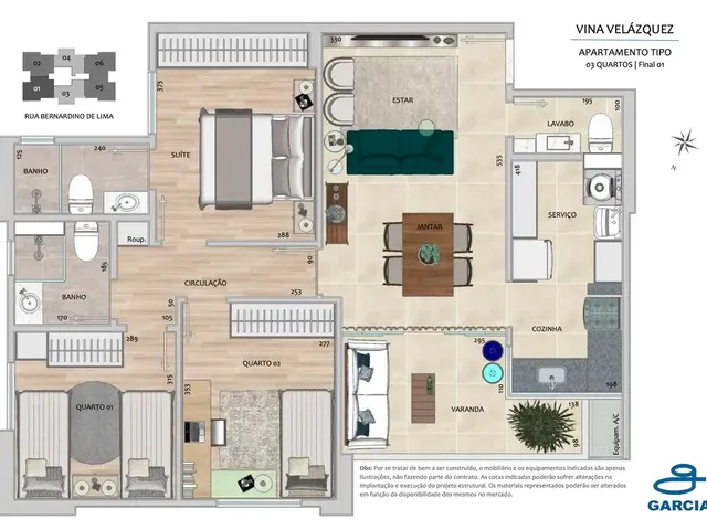 Imagem 2: Apartamento 3 quartos com 2 vagas no Gutierrez, Belo Horizonte, 85 m2. Um apartamento