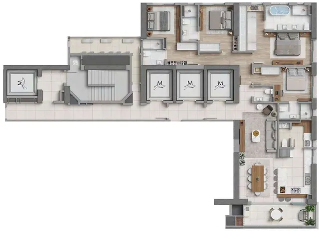 Imagem 10: Marena Apartamento com 4 dormitórios
