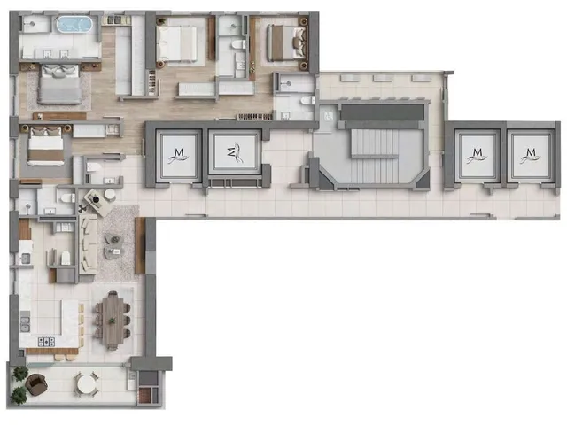 Imagem 11: Marena Apartamento com 4 dormitórios