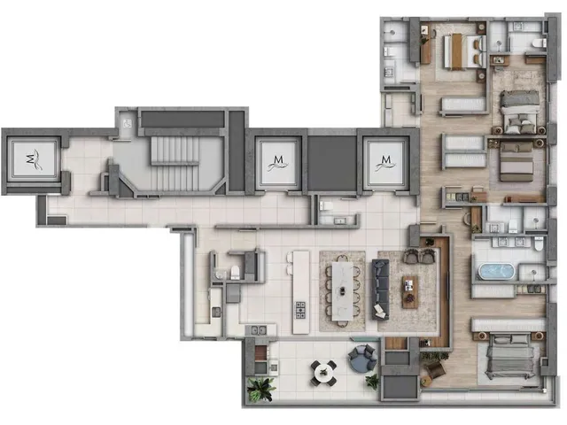 Imagem 14: Marena Apartamento com 4 dormitórios