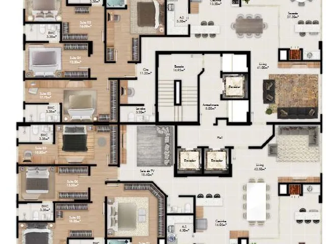Imagem 3: Horizon Palace Apartamento com 4 dormitórios