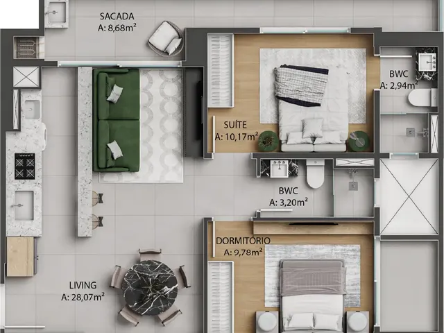 Imagem 5: Brava Park Apartamento com 2 dormitórios