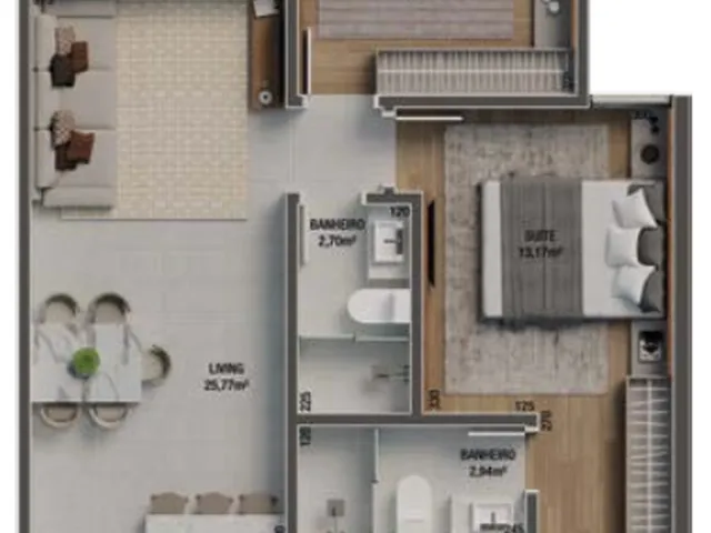 Imagem 7: Ilha de Maiorca Apartamento com 2 dormitórios