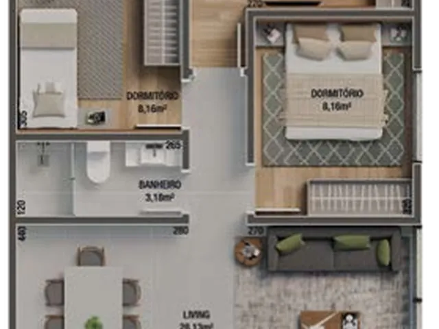 Imagem 8: Ilha de Maiorca Apartamento com 2 dormitórios