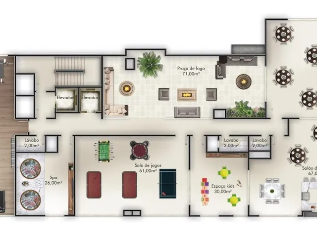 Imagem 3: Rosso Corsa Apartamento com 2 dormitórios