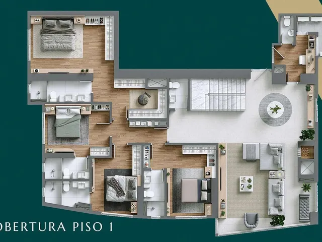 Imagem 7: Ápice Towers Apartamento com 4 dormitórios