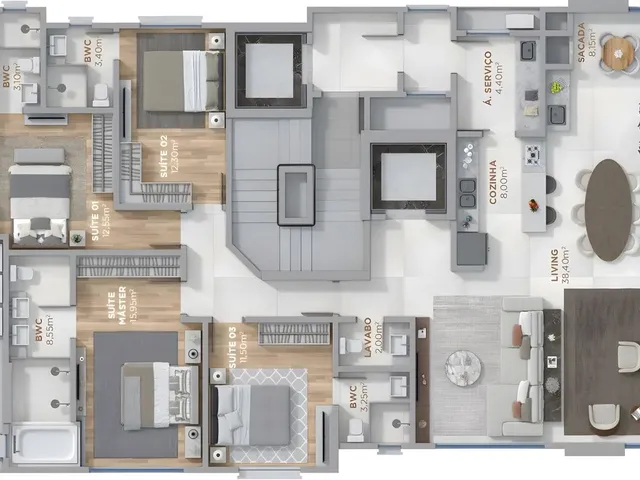 Imagem 2: The Breeze Apartamento com 4 dormitórios
