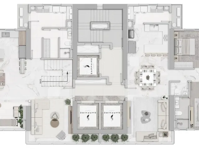 Imagem 2: Sapphire Tower Apartamento com 4 dormitórios