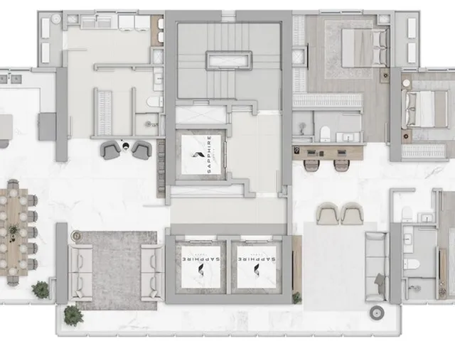 Imagem 8: Sapphire Tower Apartamento com 4 dormitórios