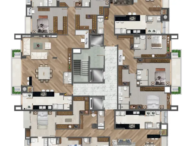 Imagem 2: DUOS Apartamento com 3 dormitórios
