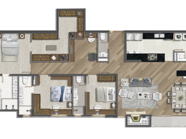 Imagem 7: DUOS Apartamento com 3 dormitórios