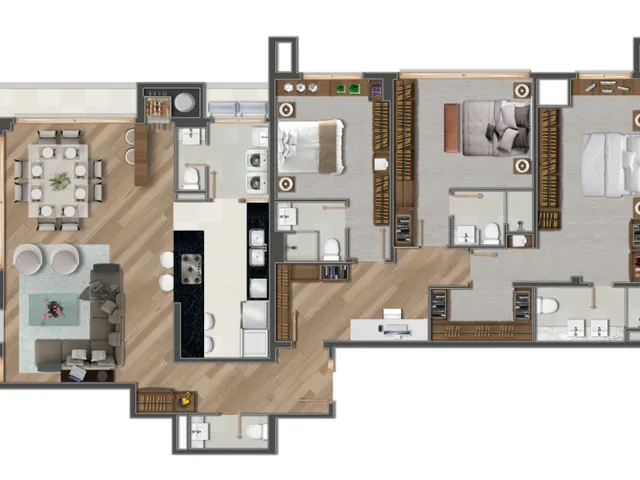 Imagem 8: DUOS Apartamento com 3 dormitórios