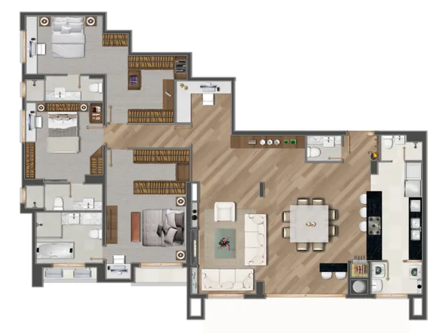 Imagem 10: DUOS Apartamento com 3 dormitórios