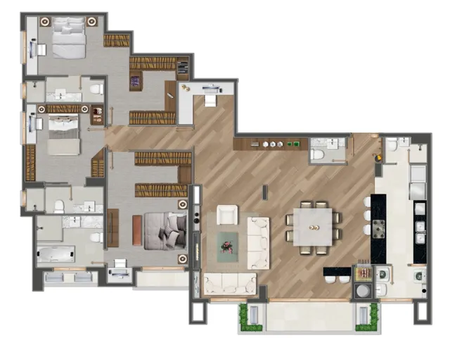 Imagem 11: DUOS Apartamento com 3 dormitórios