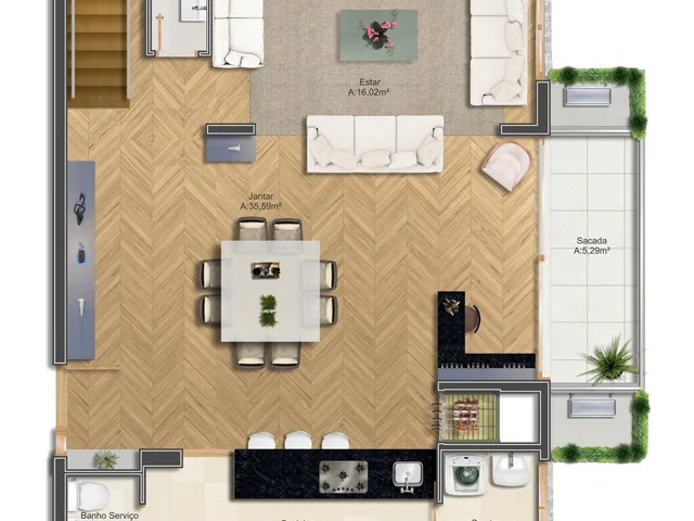 Imagem 14: DUOS Apartamento com 3 dormitórios