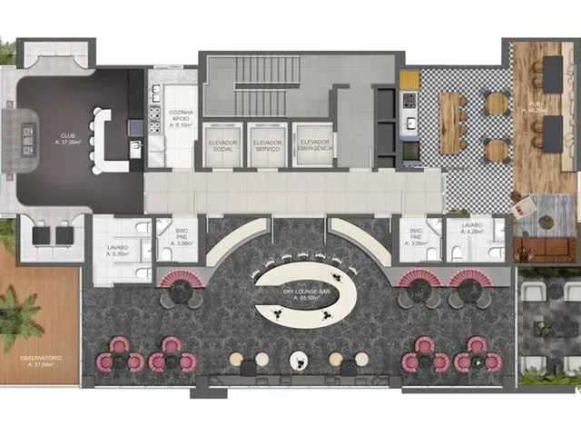 Imagem 3: Doha Tower Apartamento com 4 dormitórios
