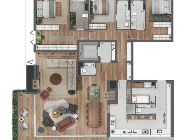Imagem 4: Tomaz Apartamento com 3 dormitórios