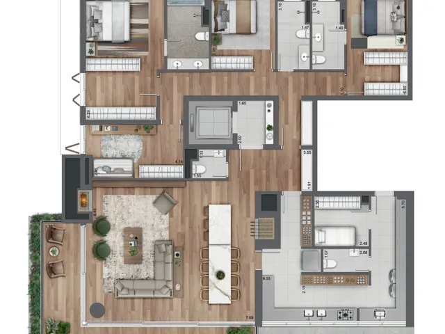 Imagem 5: Tomaz Apartamento com 3 dormitórios