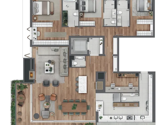 Imagem 6: Tomaz Apartamento com 3 dormitórios