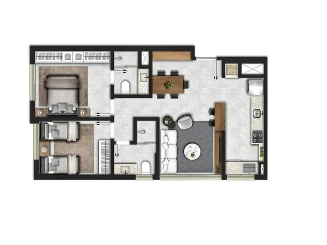 Imagem 2: Riservatto 222 Apartamento com 2 dormitórios