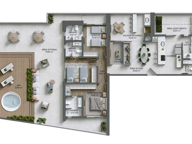 Imagem 5: Gran Città Apartamento com 3 dormitórios