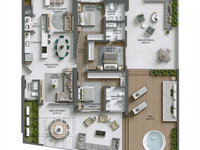 Imagem 6: Gran Città Apartamento com 3 dormitórios