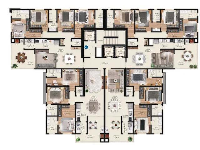 Imagem 3: La Belle Verte Apartamento com 4 dormitórios
