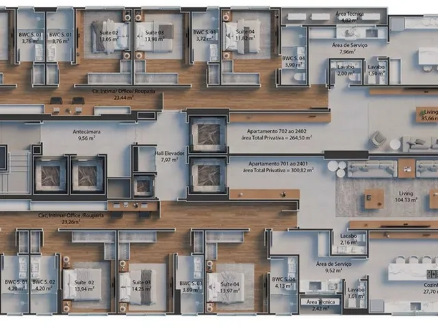 Imagem 3: Grand Luxury Apartamento com 4 dormitórios