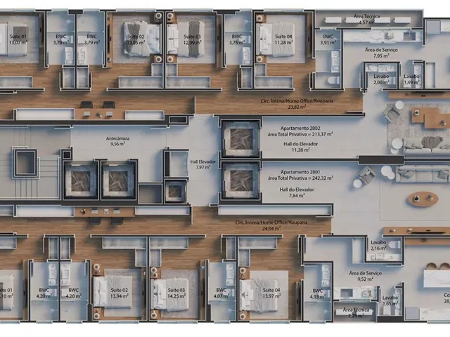 Imagem 5: Grand Luxury Apartamento com 4 dormitórios